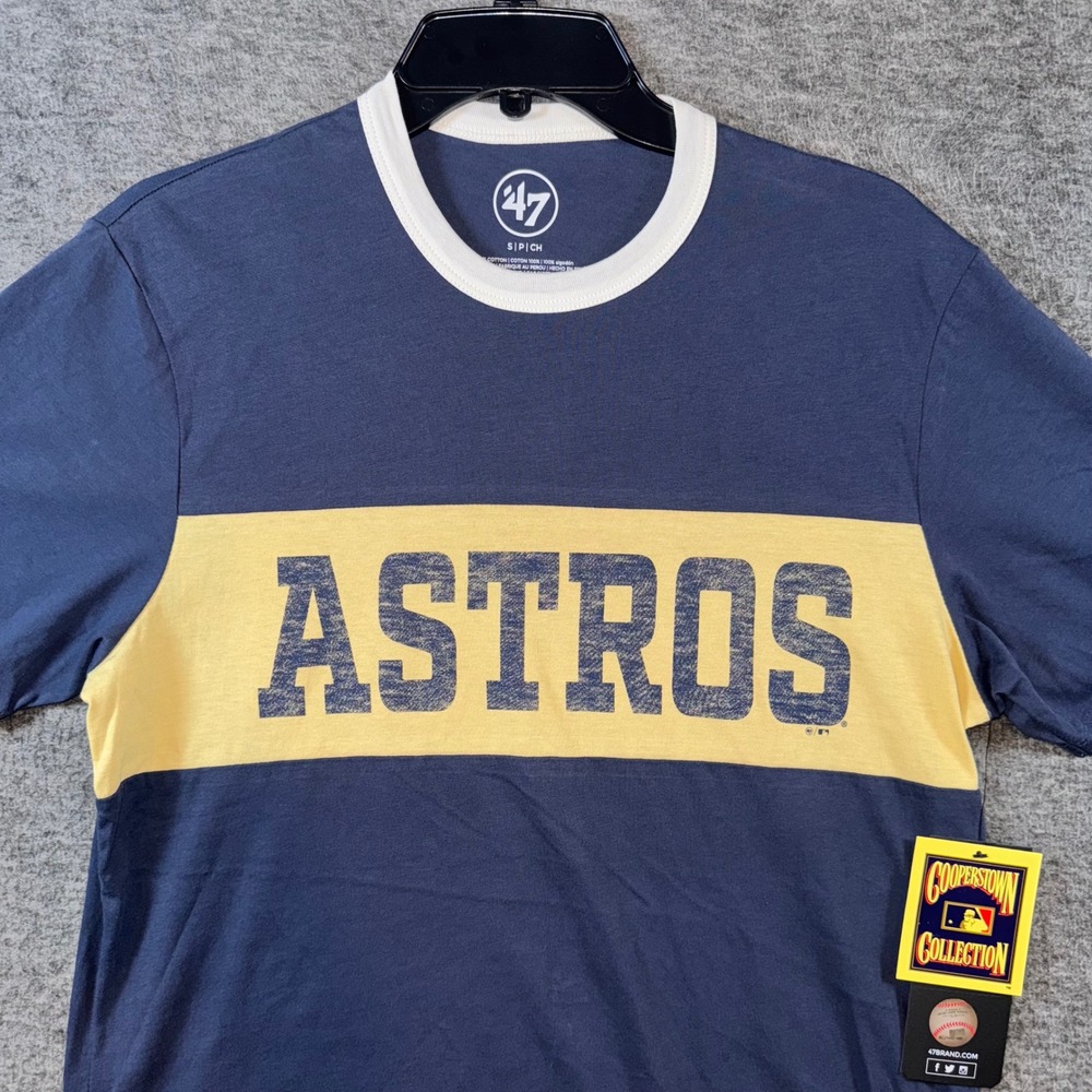 Houston Astros 47 Brand Cooperstown Collection T Shirt MLB Mens Small NEW